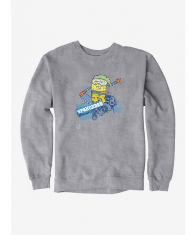 High Quality SpongeBob SquarePants Sports Snowboard Tricks Sweatshirt $13.87 Sweatshirts