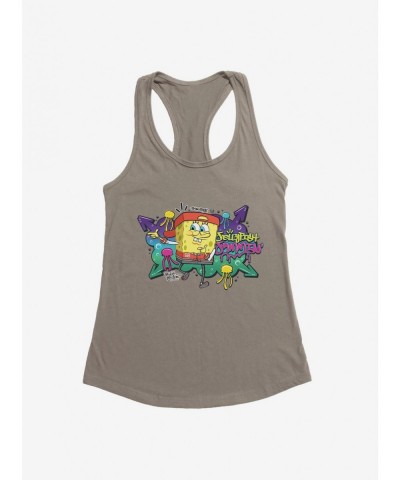 New Arrival SpongeBob SquarePants Hip Hop Jellyfish Jammin' Girls Tank $7.37 Tanks