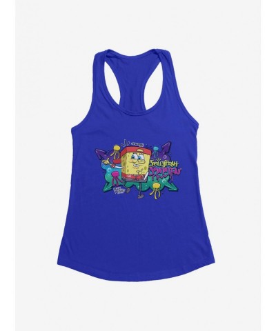 New Arrival SpongeBob SquarePants Hip Hop Jellyfish Jammin' Girls Tank $7.37 Tanks