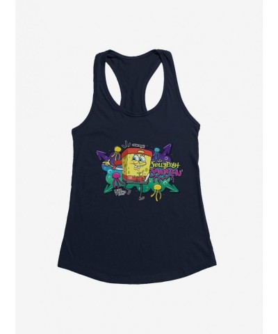 New Arrival SpongeBob SquarePants Hip Hop Jellyfish Jammin' Girls Tank $7.37 Tanks