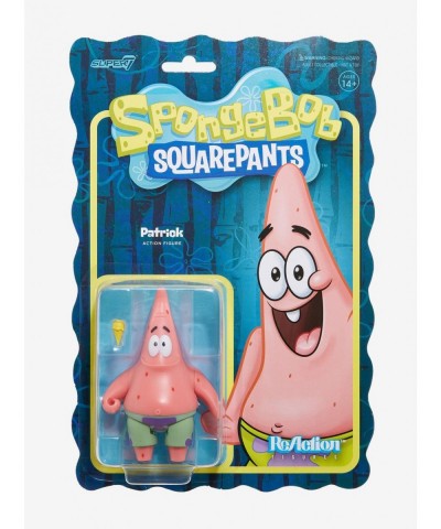 Best Deal Super7 ReAction SpongeBob SquarePants Patrick Action Figure $7.18 Merchandises