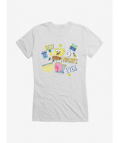 Limited-time Offer SpongeBob SquarePants Best 8 Nights Ever Girls T-Shirt $8.17 T-Shirts