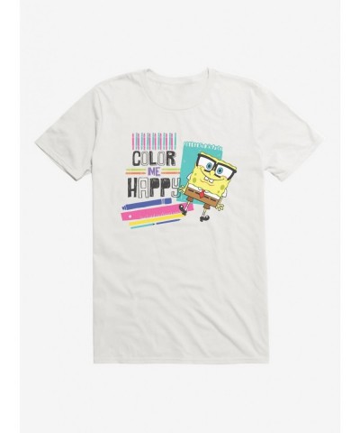 Flash Deal SpongeBob SquarePants Color Me Happy T-Shirt $8.99 T-Shirts