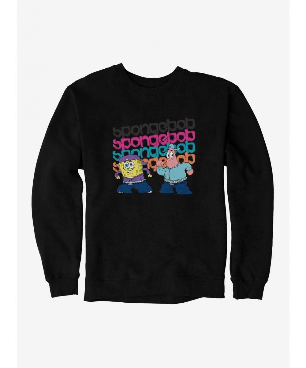 High Quality SpongeBob SquarePants Dance Crew SpongeBob Patrick Sweatshirt $14.17 Sweatshirts