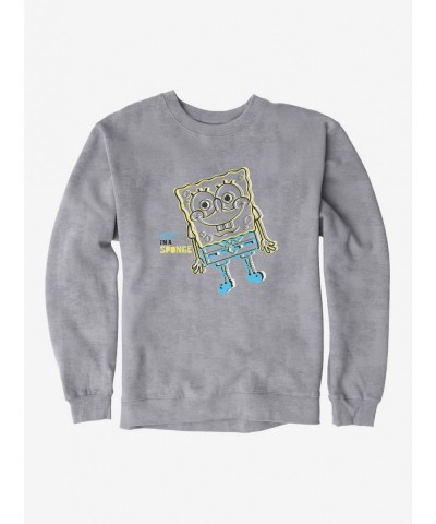 Cheap Sale SpongeBob SquarePants I'm A Sponge Sketch Sweatshirt $11.22 Sweatshirts