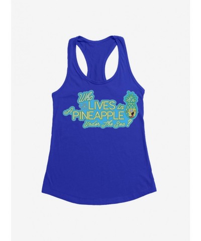 Hot Sale SpongeBob SquarePants Lives In A Pineapple Girls Tank $5.98 Tanks