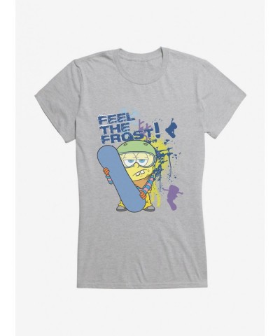 Discount Sale SpongeBob SquarePants Feel The Frost Girls T-Shirt $9.16 T-Shirts