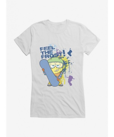 Discount Sale SpongeBob SquarePants Feel The Frost Girls T-Shirt $9.16 T-Shirts