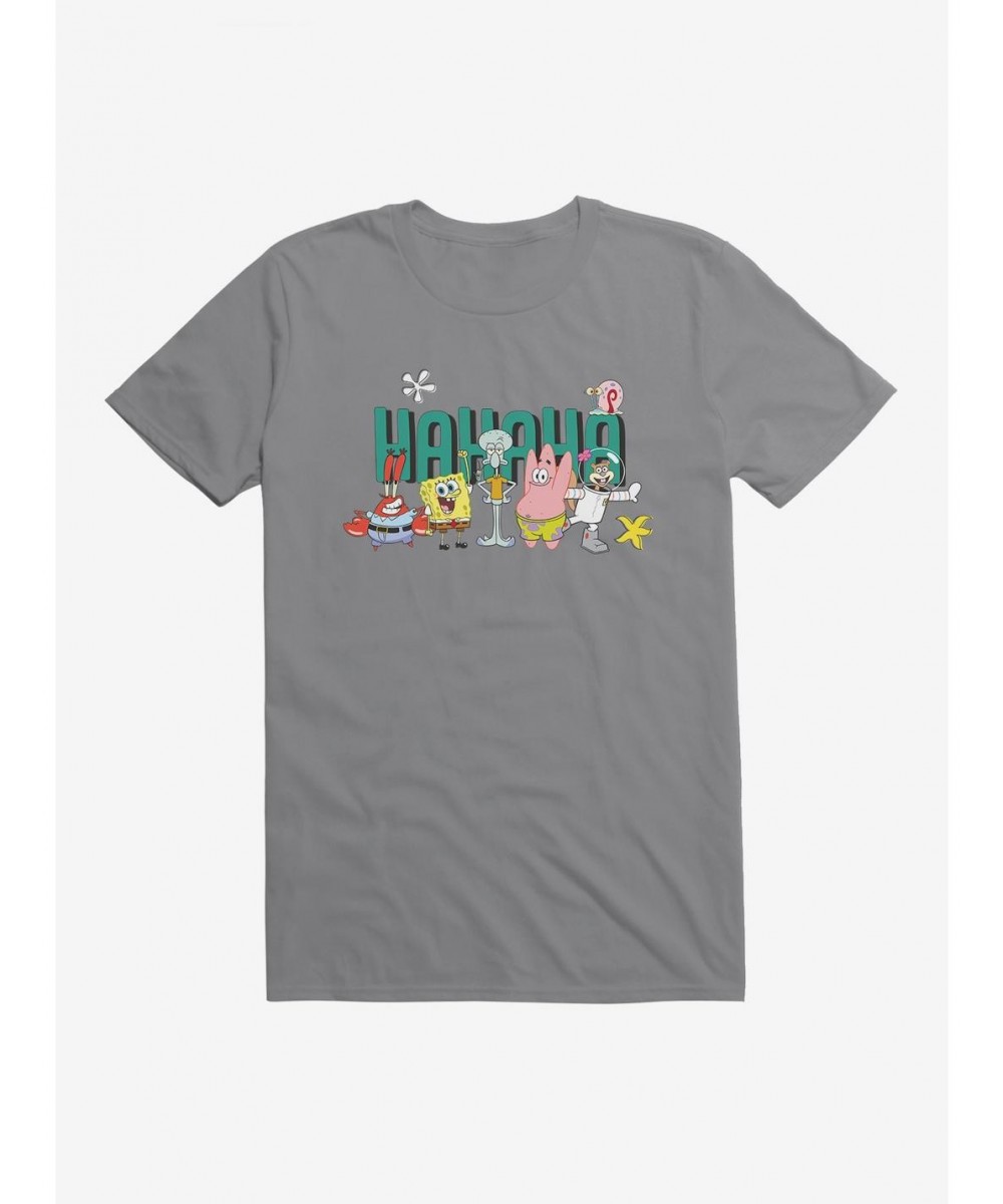 Discount Sale SpongeBob SquarePants Crew Hahaha T-Shirt $9.56 T-Shirts