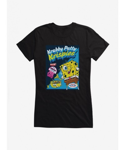 Flash Deal SpongeBob SquarePants Krabby Patty Krispies Girls T-Shirt $8.17 T-Shirts