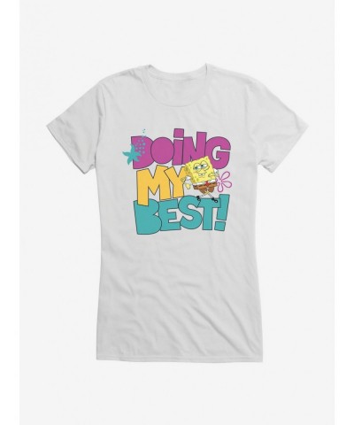 Exclusive SpongeBob SquarePants Doing My Best! Girls T-Shirt $7.77 T-Shirts