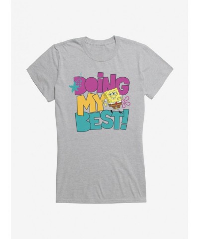 Exclusive SpongeBob SquarePants Doing My Best! Girls T-Shirt $7.77 T-Shirts