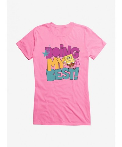 Exclusive SpongeBob SquarePants Doing My Best! Girls T-Shirt $7.77 T-Shirts