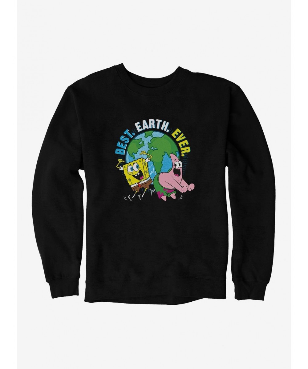 Unique SpongeBob SquarePants Best Earth Duo Ever Sweatshirt $14.46 Sweatshirts