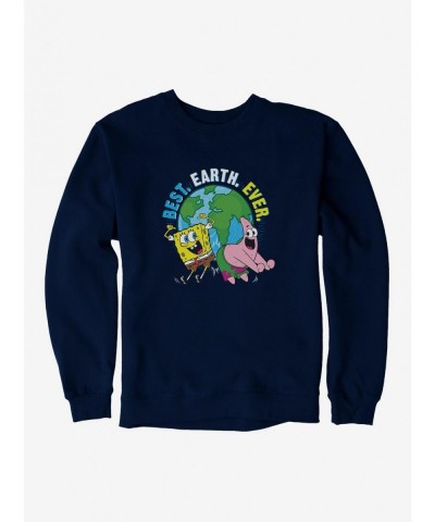 Unique SpongeBob SquarePants Best Earth Duo Ever Sweatshirt $14.46 Sweatshirts