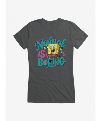 Absolute Discount SpongeBob SquarePants Normal Is Boring Girls T-Shirt $8.76 T-Shirts