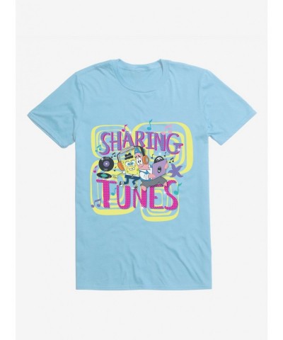 Big Sale SpongeBob Sharing Tunes T-Shirt $7.04 T-Shirts