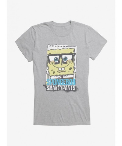 Discount Sale SpongeBob SquarePants SpongeBob SmartyPants Girls Purple T-Shirt $8.17 T-Shirts