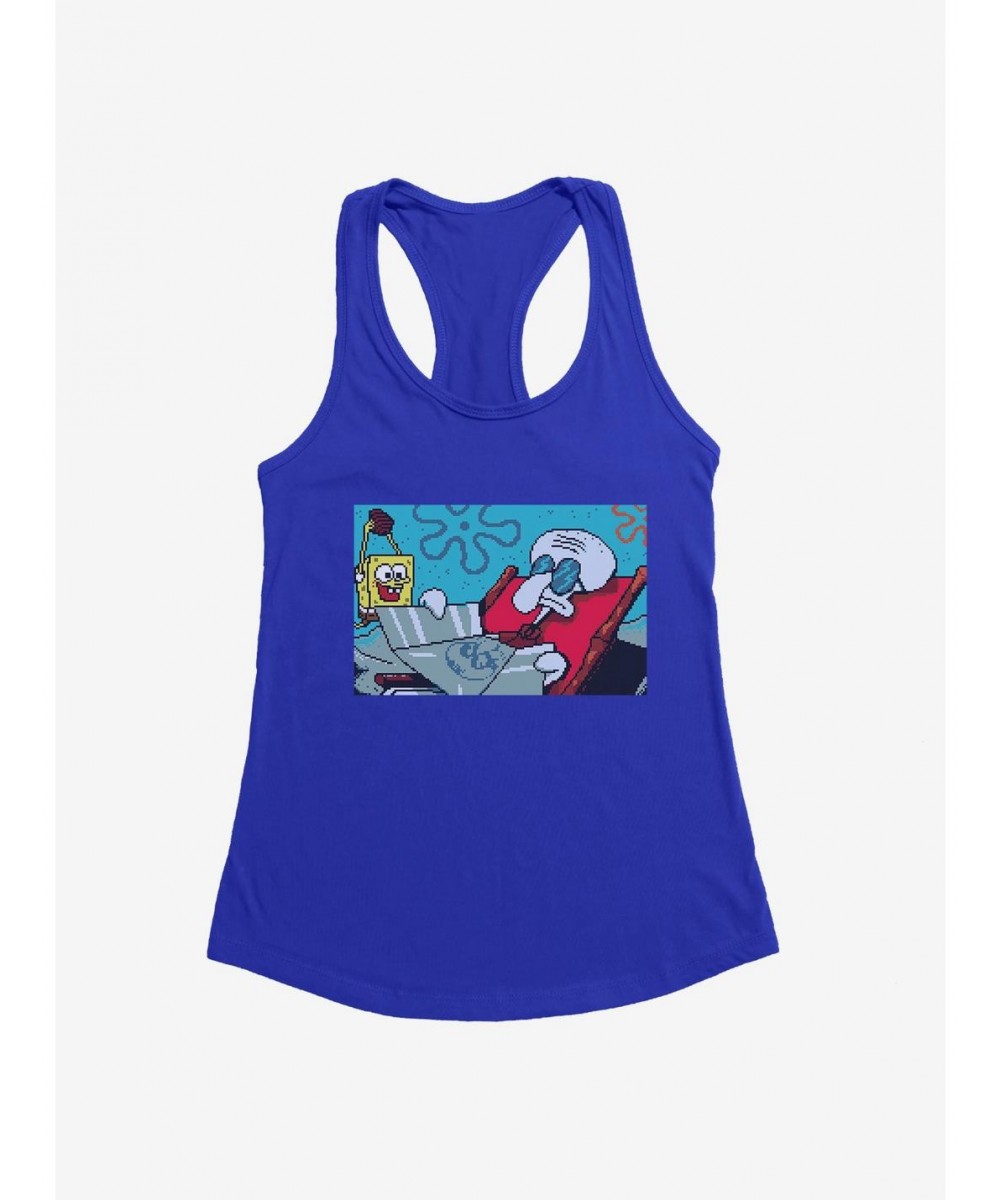 Unique SpongeBob SquarePants Squidward Tanning Girls Tank $6.77 Tanks