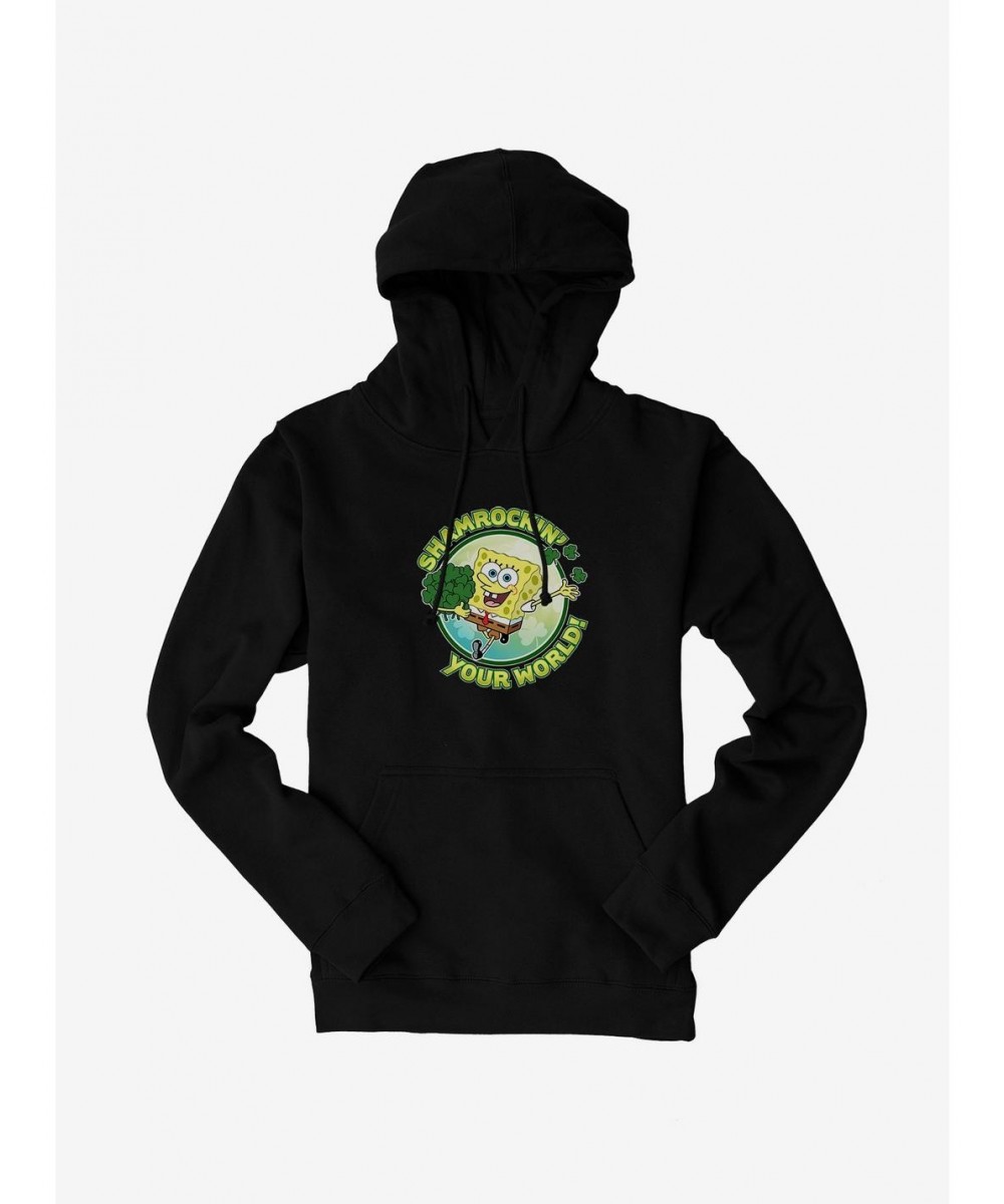 Exclusive SpongeBob SquarePants Shamrockin Your World Hoodie $12.21 Hoodies