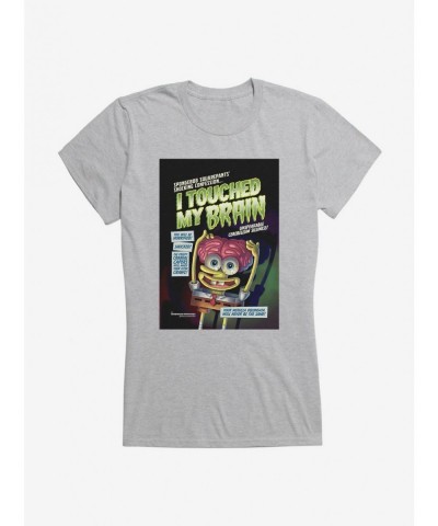 Pre-sale Discount SpongeBob SquarePants I Touched My Brain Girls T-Shirt $9.16 T-Shirts