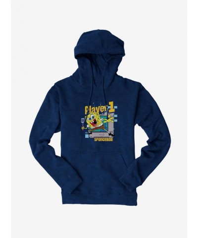 Exclusive Price SpongeBob SquarePants Player 1 SpongeBob Hoodie $17.60 Hoodies