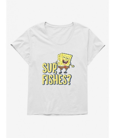 Crazy Deals SpongeBob SquarePants Sup Fishes Girls T-Shirt Plus Size $9.09 T-Shirts