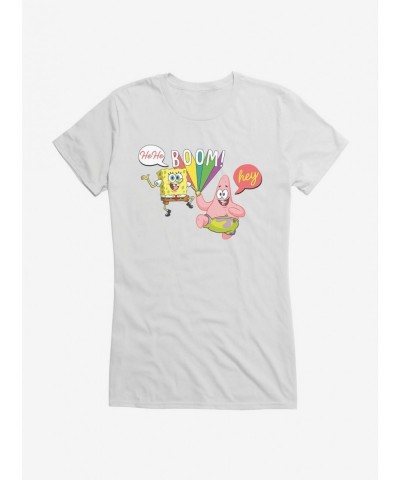 Fashion SpongeBob SquarePants Boom! Duo Girls T-Shirt $9.16 T-Shirts