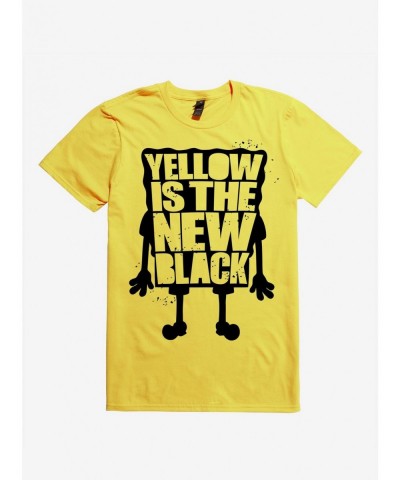 Exclusive Price SpongeBob SquarePants Yellow Is The New Black T-Shirt $8.80 T-Shirts