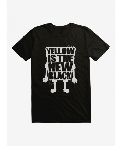 Exclusive Price SpongeBob SquarePants Yellow Is The New Black T-Shirt $8.80 T-Shirts