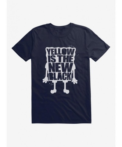 Exclusive Price SpongeBob SquarePants Yellow Is The New Black T-Shirt $8.80 T-Shirts