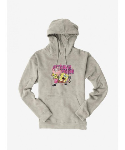 Flash Sale SpongeBob SquarePants Attack Mode Hoodie $16.88 Hoodies