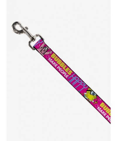 Flash Deal Spongebob Squarepants Patrick Starfish Pose Bubbles Make People Happy Dog Leash $10.53 Leashes