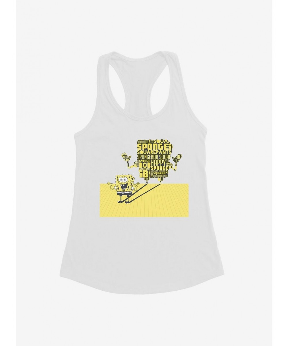 Bestselling SpongeBob SquarePants Shadow Typography Girls Tank $7.17 Tanks