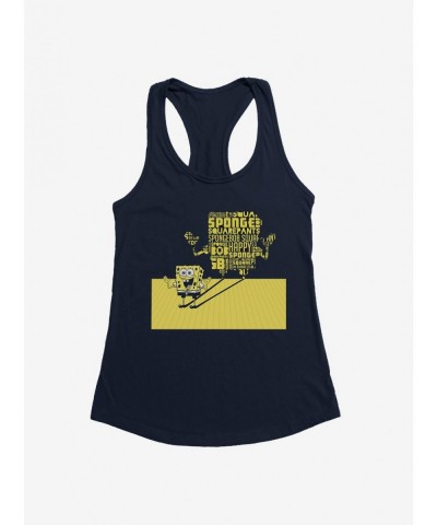 Bestselling SpongeBob SquarePants Shadow Typography Girls Tank $7.17 Tanks