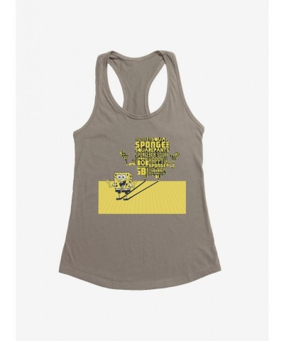 Bestselling SpongeBob SquarePants Shadow Typography Girls Tank $7.17 Tanks