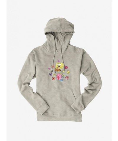 Discount SpongeBob SquarePants Valentine Conversation Hearts Hoodie $16.04 Hoodies