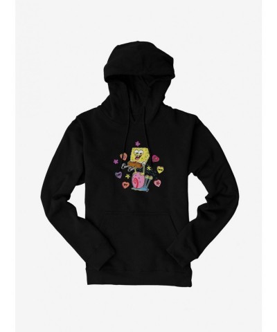 Discount SpongeBob SquarePants Valentine Conversation Hearts Hoodie $16.04 Hoodies