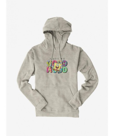 Premium SpongeBob SquarePants Always In A Good Mood Hoodie $16.52 Hoodies