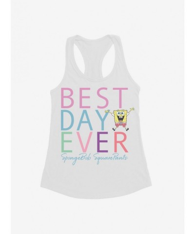 Crazy Deals SpongeBob SquarePants Best Day Ever Rainbow Girls Tank $7.57 Tanks