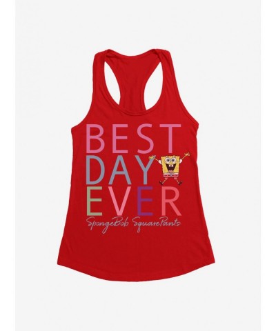 Crazy Deals SpongeBob SquarePants Best Day Ever Rainbow Girls Tank $7.57 Tanks