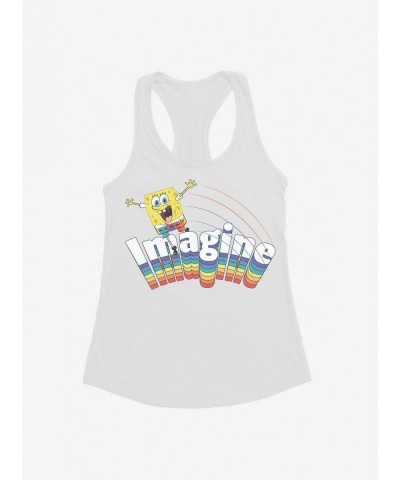 Flash Sale SpongeBob SquarePants Imagine Rainbow Girls Tank $7.37 Tanks