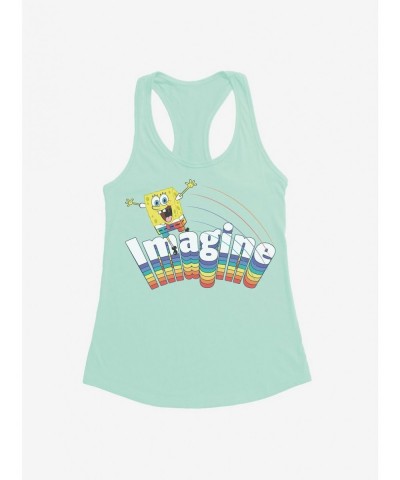 Flash Sale SpongeBob SquarePants Imagine Rainbow Girls Tank $7.37 Tanks