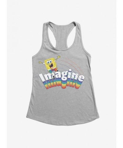 Flash Sale SpongeBob SquarePants Imagine Rainbow Girls Tank $7.37 Tanks