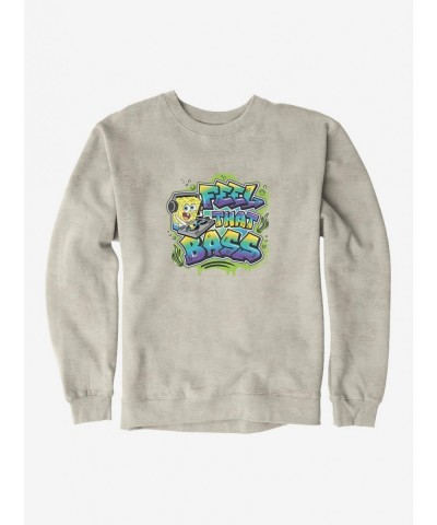 Pre-sale SpongeBob SquarePants Hip Hop Feel That Bass Sweatshirt $10.92 Sweatshirts