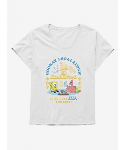 Hot Sale SpongeBob SquarePants Hooray Escalators Girls T-Shirt Plus Size $9.71 T-Shirts