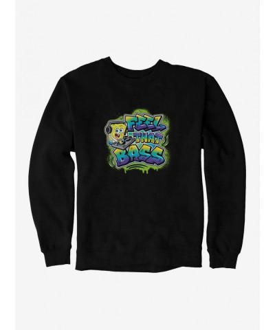 Pre-sale SpongeBob SquarePants Hip Hop Feel That Bass Sweatshirt $10.92 Sweatshirts