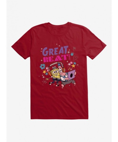 Limited Time Special SpongeBob SquarePants Great Beat SpongeBob Patrick T-Shirt $7.84 T-Shirts