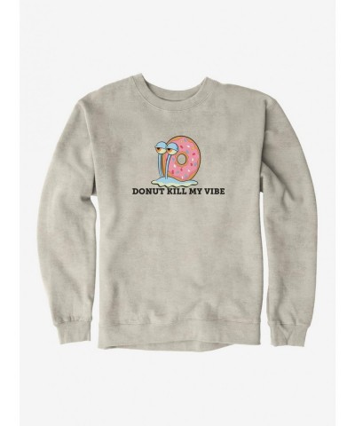 Exclusive Price SpongeBob SquarePants Gary Donut Kill My Vibe Sweatshirt $12.10 Sweatshirts