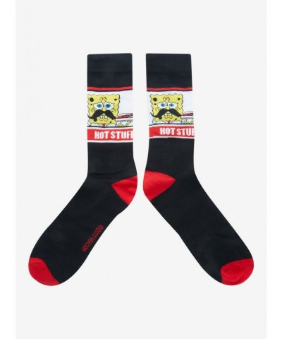 Sale Item SpongeBob SquarePants Hot Stuff Crew Socks $1.93 Merchandises